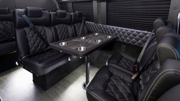 sandy springs 10 passenger sprinter van interior