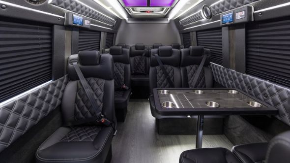 sandy springs 15 passenger sprinter van interior