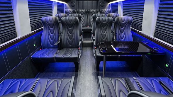 sandy springs 20 passenger sprinter van interior