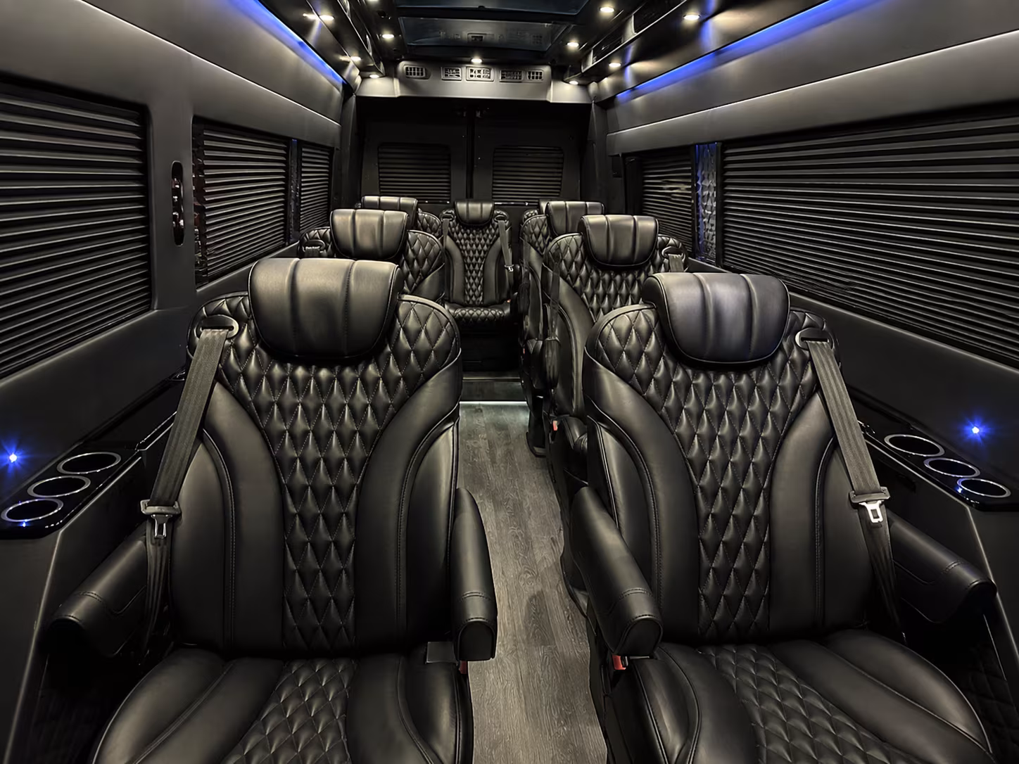 sandy springs 10 passenger sprinter van inside