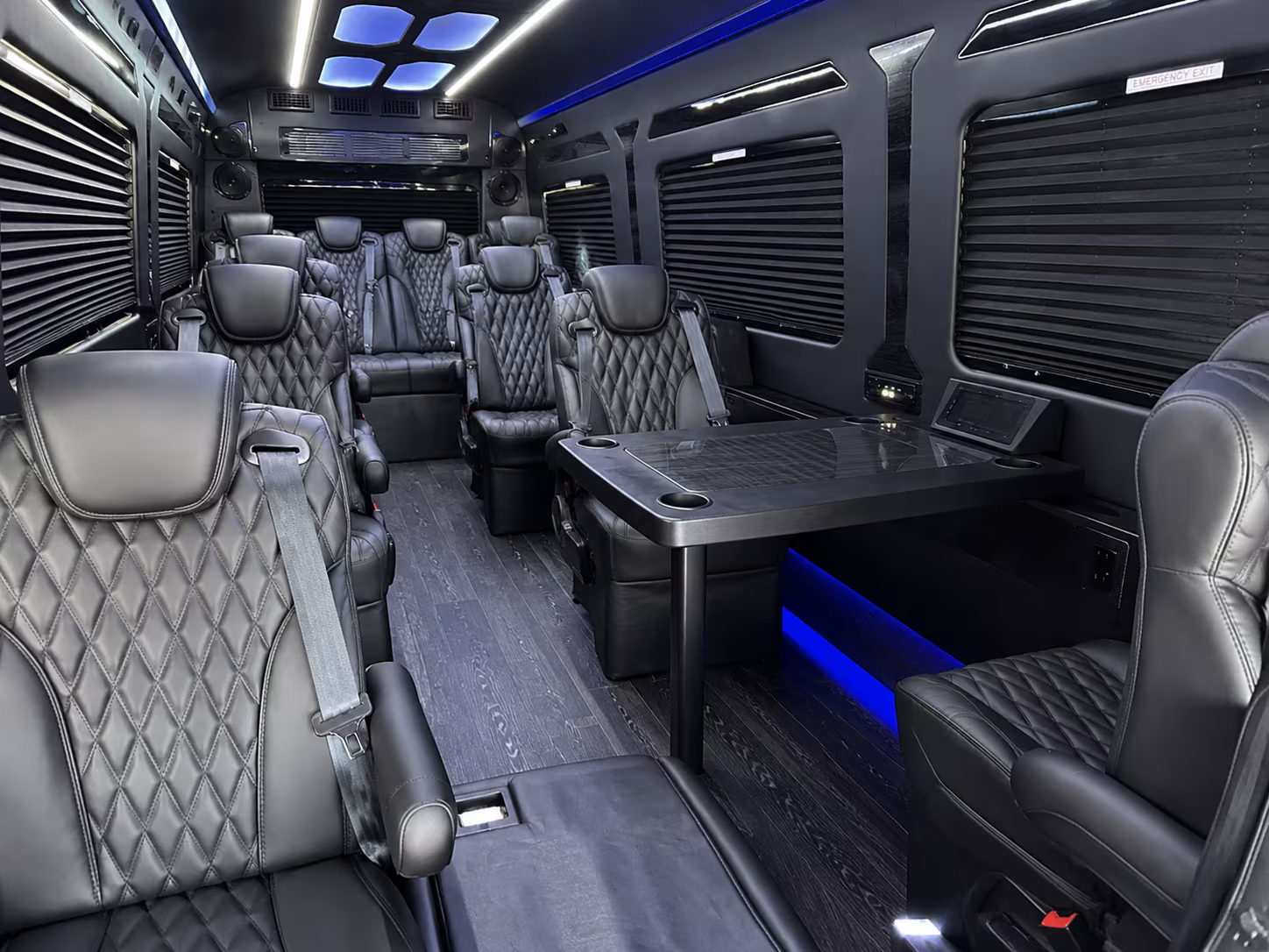 sandy springs 12 passenger sprinter van interior