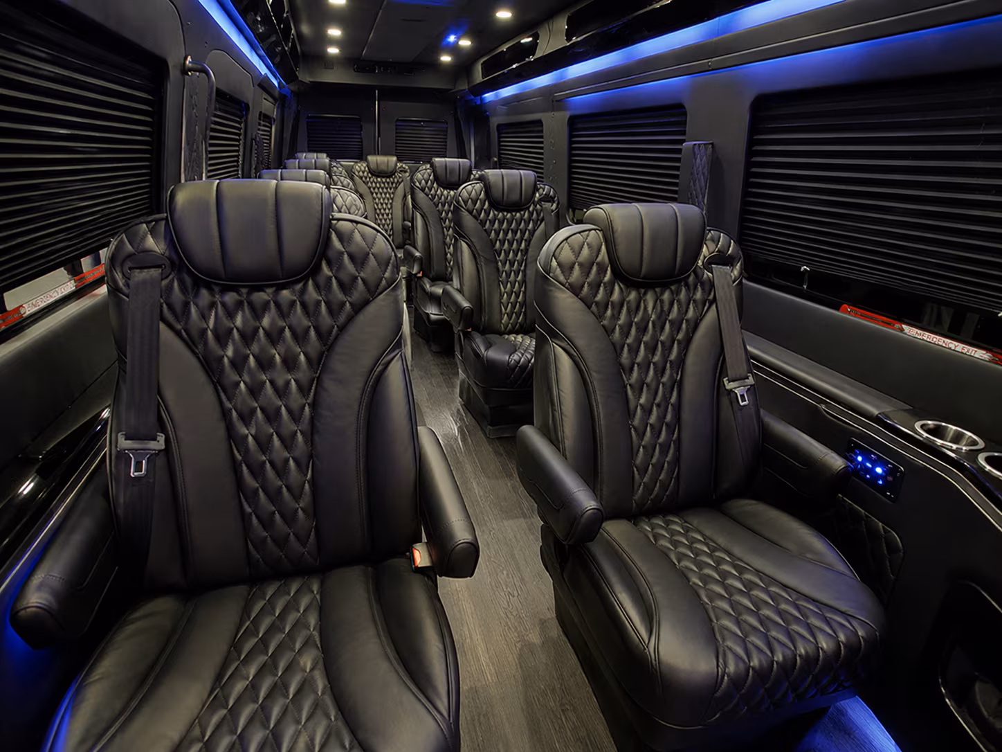 sandy springs 15 passenger sprinter van interior