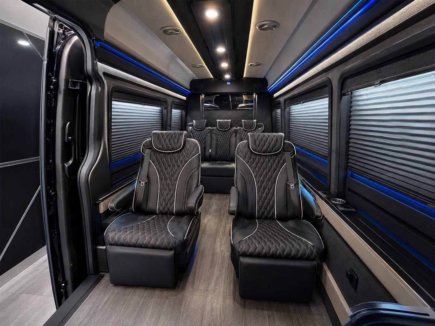 sandy springs 18 passenger sprinter van inside