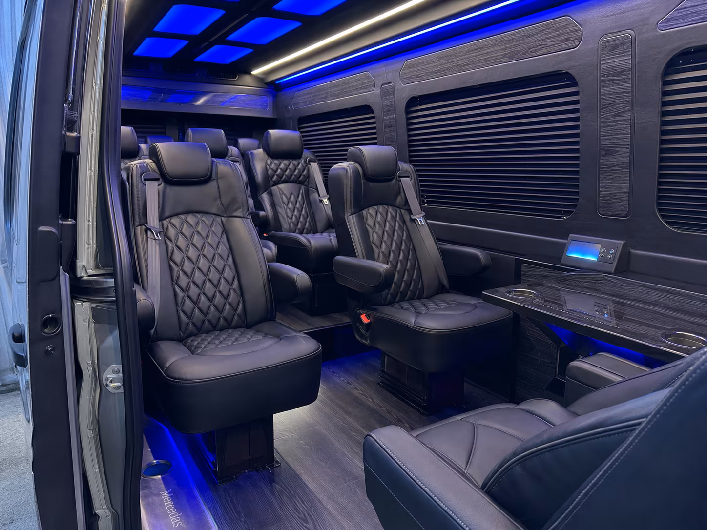 sandy springs 18 passenger sprinter van interior