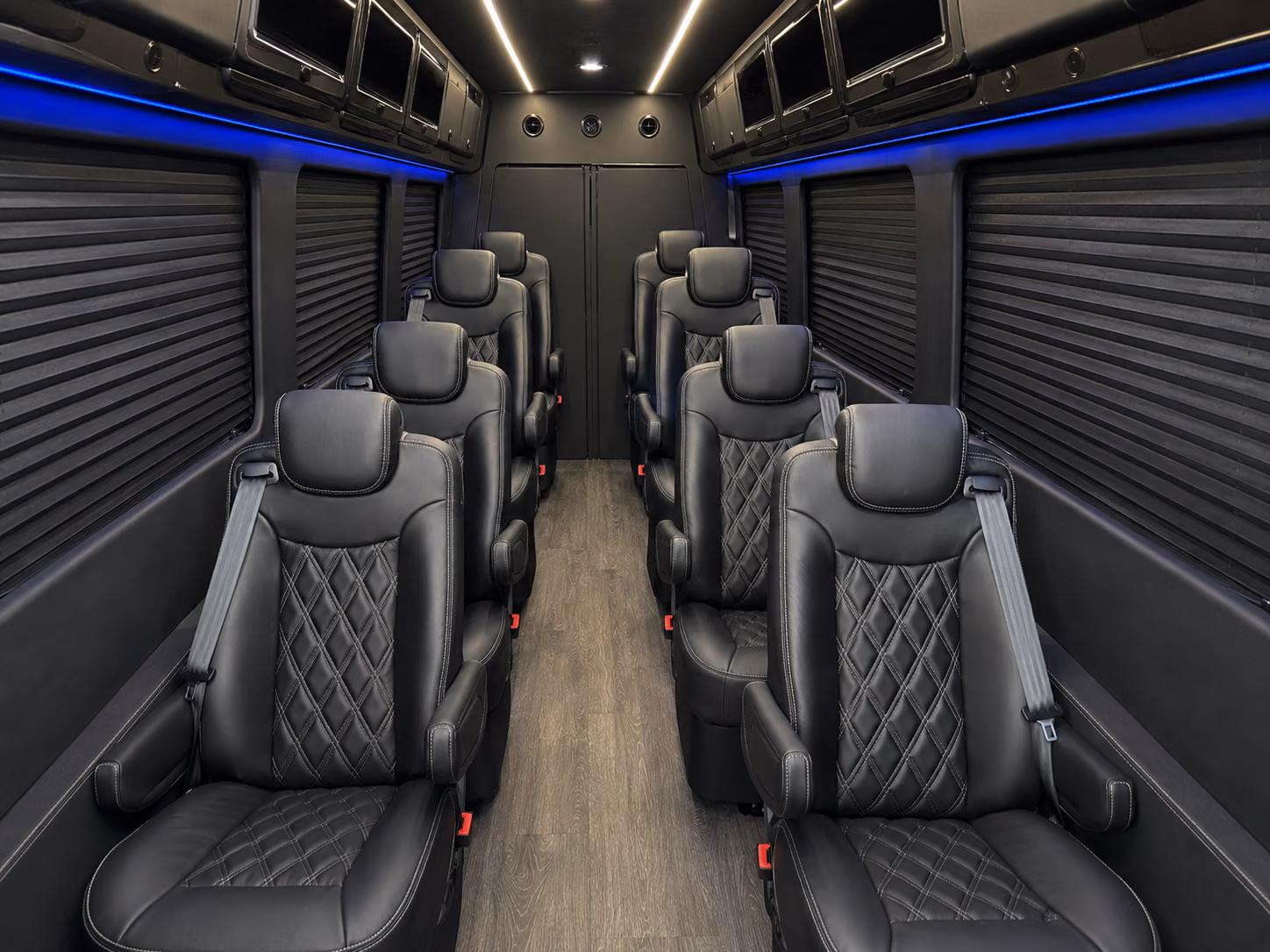 sandy springs 20 passenger sprinter van interior