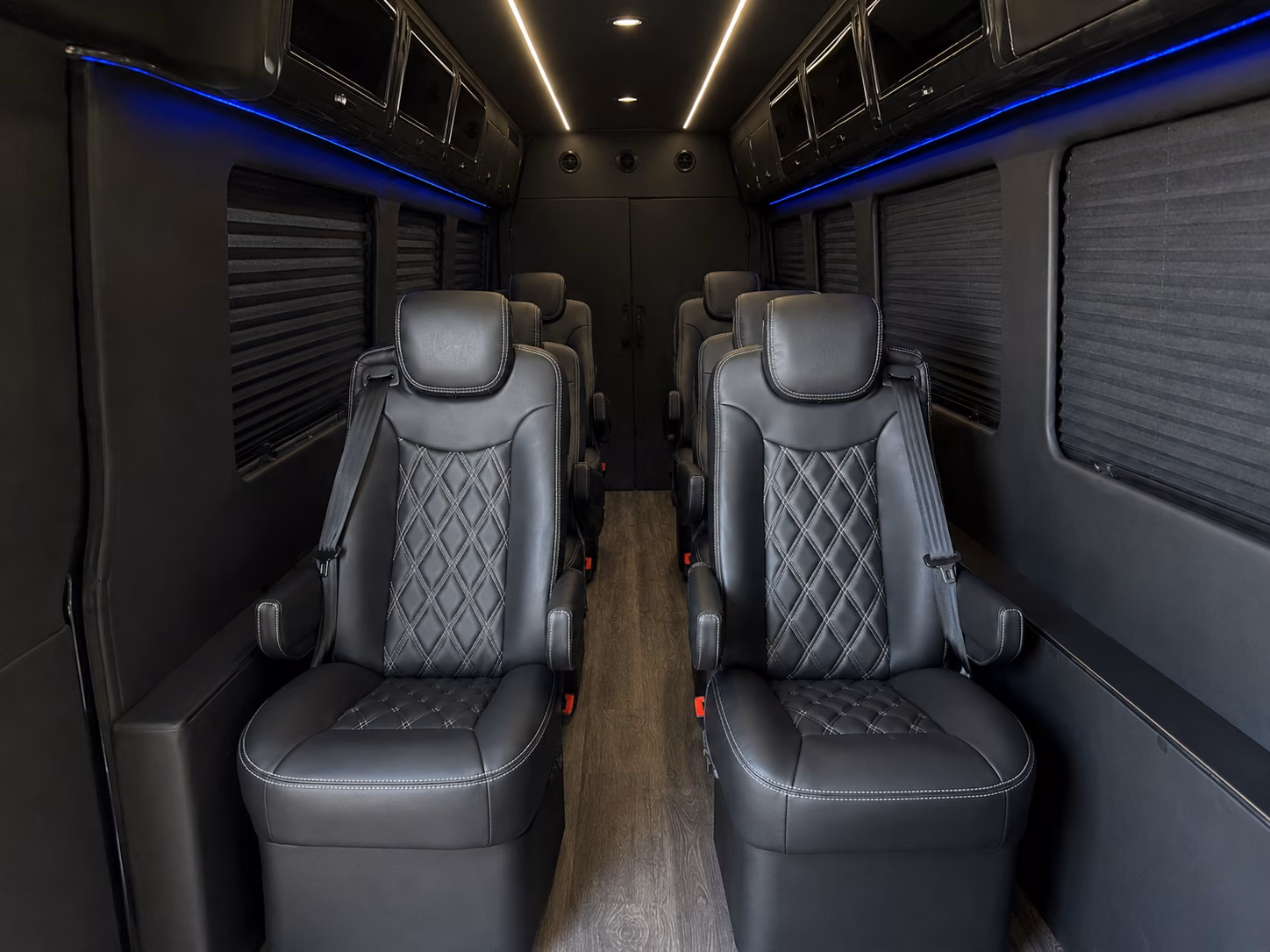 sandy springs 8 passenger sprinter van interior